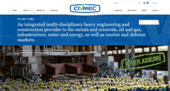 Desktop Screenshot of civmec.com.au